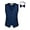 Blue, variant on GRACE KARIN Boys 3 Button Formal Suit Vest with Tie