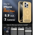 thumbnail image 2 of Funda Magnética Invisible con Soporte para iPhone 16 Pro Max 6.9", Marrón Claro, 2 of 6