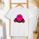 thumbnail image 1 of Camiseta para mujer con cuello redondo, ropa de calle suave, cuello redondo, camiseta básica de moda para vacaciones en la calle para mujer XL, 1 of 8
