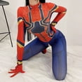 thumbnail image 2 of Women Sexy Zentai Suit Spidergirl Cosplay Costume Superhero Zentai Bodysuit Halloween Carnival Party Costume Jumpsuit Set zhangyuxiang LED, 2 of 2