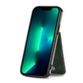 thumbnail image 4 of Compatible with iPhone 16 Wallet Case with Card Holder, Premium PU Leather Kickstand Zipper Slot Case, Magnetic Clasp and Durable Shockproof Cover For iPhone 16,Green, 4 of 8