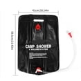 thumbnail image 3 of Shower Bag Solar Heating Camping Shower Bag, Portable Removable Hose Shower Head, 5L Capacity, Lightweight Design, for Hiking Fishing Beach Trips, Camping Essential, Outdoor Shower Solution UKHBMC, 3 of 8