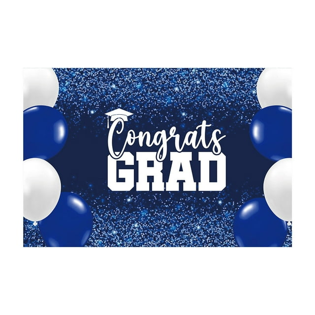Graduation Party Backdrop Banner, Polyester Photo Background Cloth with “Happy Graduation” Design, Reusable Waterproof Poster for School, Classroom, Ceremony, and Group Photo Decoration