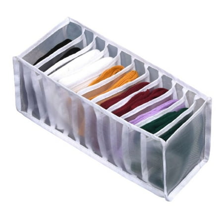 

1PC Wardrobe Organizer Nylon Mesh Folding Storage Drawer Divider Underwear Bra Organizer Home Socks Bra Storage Tool