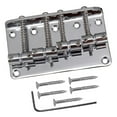 thumbnail image 3 of Guardoinrt 80mm 4 Strings Bass Bridge Tailpiece stringed replacement Adjustable with Screws for Bass Argent, 3 of 6