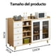 thumbnail image 2 of Zocalo Mueble Organizador Multiusos para Cocina, Sala, Comedor u Oficina - Gabinete con 4 Cajones y 2 Puertas, 120x35x90 cm, Blanco, 2 of 8