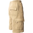thumbnail image 4 of Ma Croix Men's Comfort Fleece Cargo Sweat Shorts with Drawstring, 4 of 5