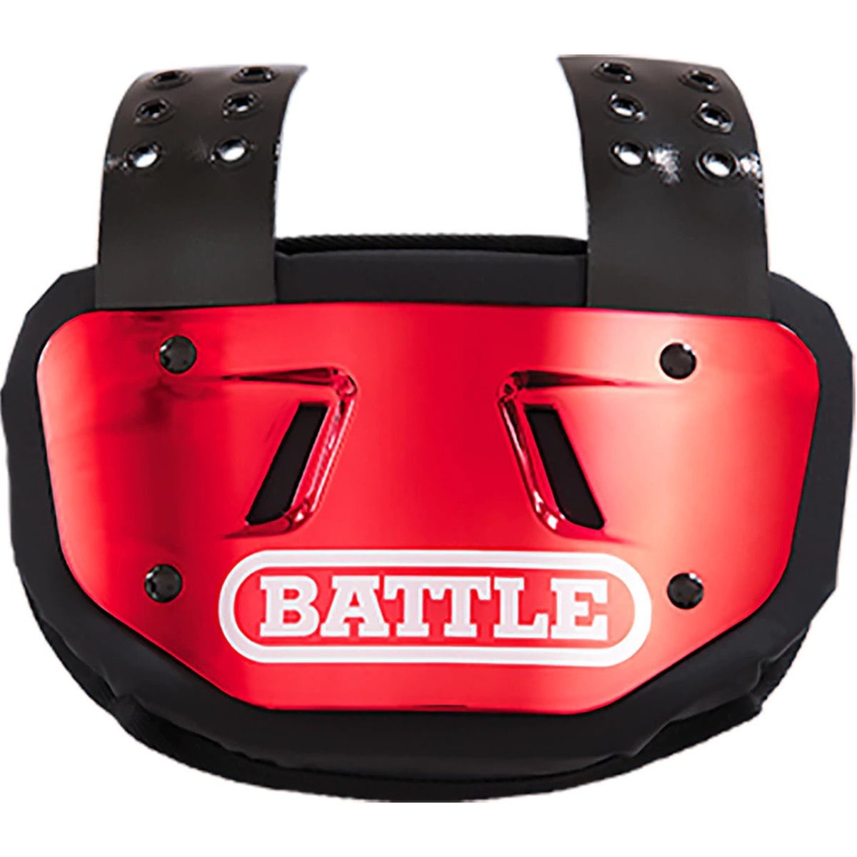 Battle Sports Youth Chrome Protective Football Back Plate - Red ...