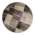 thumbnail image 7 of Superior Modern Geometric Fire Retardant and Anti-Static Indoor Area Rug, 8' Round, Beige, 7 of 7