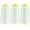 White, variant on 3 Pcs Sewing Thread Kit, 2300 Yards Serger Threads Cones Spools, Prewound Bobbins, Spool Polyester Thread for Sergers Machine and Overlock Quilting Sewing Machine, Black