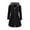 Black, variant on Lindreshi Winter Coats for Women Clearance Fashion Women Zipper Patchwork Winter Fly Hooded Space Plus Thick Cotton Coat