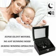 CNMODLE Quiet Automatic Rotation 4+6 Watch Winder Case Display Box Luxury Storage Holder Organizer Case Perfect Gift