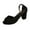 Black, variant on BADHUB Women Summer Sandals 2025 Chunky Block High Heel Peep Open Toe Ankle Strap Wedding Cute Dance Heels Shoes Black 39