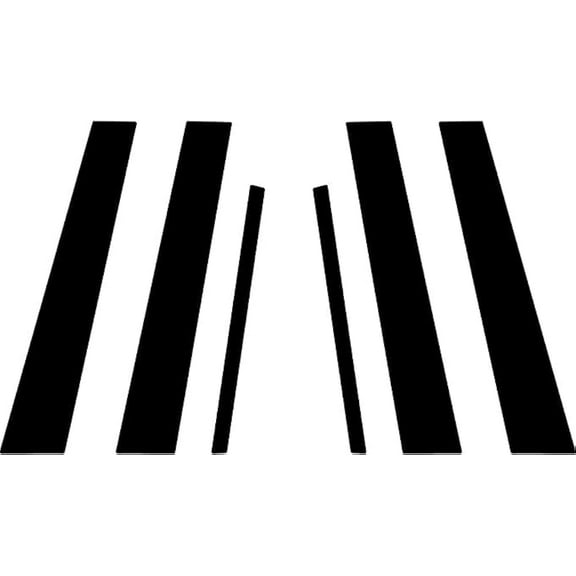 6Pcs Gloss Black Door Pillar Posts Cover Trim Fit for Infiniti G35 G37 Sedan 2002-2013