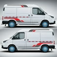 thumbnail image 6 of 4pcs Vinyl Graphics Decals Stickers ForTRANSIT LWBTrailerVan, 6 of 8