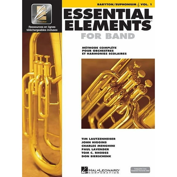 Essential Elements for Band Avec Eei Vol. 1 - Baryton/Euphonium (Treble Clef) French Edition, (Paperback)
