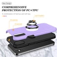 thumbnail image 3 of for iPhone XS Max Case, 360° Rotatable Ring Holder Kickstand Dual Layer Military-Grade Drop Tested Protection Support Car Holder Mount Magnetic Absorbing Bumper Phone Case, Purple, 3 of 7