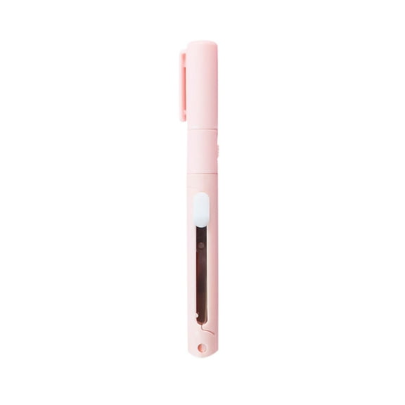 Folding Pen Scissors (Ceramic Craft Tool, Portable Cutter), Folding Scissors Disguise As Pink Pen, Creative Double Headed Dual Purpose Hand Account Cutting(#A), By Meiiso