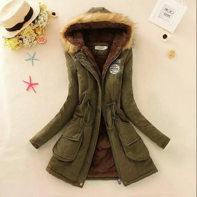 ladies hooded coat