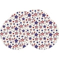 thumbnail image 2 of 4 Piece Independence Day Star Printed Placemat 14.0 Inch Round Mat For Kitchen Table And Home Decor, 2 of 6
