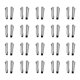 thumbnail image 1 of 20 Juegos Doble Abrir Cremallera Reparar Cierre Kits, #10 Insertar Pasadores para Chaqueta Abrigo Dos Vías Separación Cremalleras, Metálico Negro, 1 of 5