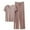 Khaki, variant on Uaswgudfs Pajamas Women's Cotton Short Sleeve Sleepwear Pullover Pj Sets Soft Loungewear Casual Pajama Set for Women