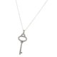 thumbnail image 1 of Collar Colgante Forma Clave Imitación Joyería Perfecl Plata 58cm, 1 of 6