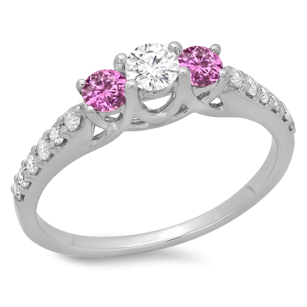 Dazzlingrock 10K Gold Cubic Zirconia Wedding Band - 0.25 Ct Round CZ, Bridal Ring - View #10