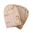 thumbnail image 1 of 10pcs ángulo De Mariposa Puerta De Madera Adornos álbum De Recortes De La Artesanía Soledad formas de artesanía de madera, 1 of 7
