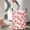 thumbnail image 6 of KLL Floral Strawberr Waterproof Foldable Laundry Hamper Bucket with Handles for Storage Bin,Kids Room,Home Organizer (Small ), 6 of 7