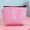 pink, variant on Solid Color Gift Clutch bag Women Pouch Key Storage Bag Zipper Canvas Coin Purse Money bag Wallet Handbag BLACK
