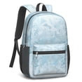 thumbnail image 2 of 17 Inch Lightweight Backpack,PVC Waterproof Oxford Fabric, Ergonomically Designed, with Large Capacity, Frozen Aesthetic Pattern, 2 of 4