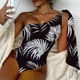 thumbnail image 1 of Trajes de baño para mujer, Trajes de baño para mujer, Traje de baño de una pieza con estampado de color contrastante, camisola, sin espalda y estilo bikini, Traje de baño para mujer, 1 of 8
