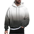 thumbnail image 2 of Dgankt Hoodies for Men Casual Fashion Hooded Sweatshirts Round Neck Print Pullover Long Sleeve Sweatshirt,Size M-4XL, 2 of 6