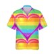 thumbnail image 2 of Camisas con estampado 3D de la bandera del arcoíris LGBT para hombres y mujeres, blusas de manga corta con solapa, estilo callejero, a la moda, con personalidad, para verano, 2 of 5