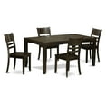 thumbnail image 2 of East West Furniture Lynfield 5 Piece Extension Dining Table Set with Fields Chairs, 2 of 2
