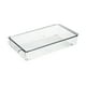 thumbnail image 2 of Contenedor de alimentos para refrigerador de gran capacidad con tapa - Recipiente de PET transparente hermético, organizador grueso para mantener la frescura, varios tamaños (37,5 x 21,5 x 10 cm), 2 of 6