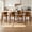 Brown, variant on Daluvenix Counter Height Bar Stools Set of 2, Mid-Century Bar Chairs with Solid Wood Frame and Backrest, Modern Boucle Fabric BarStool for Kitchen Island, Wooden Dining Room Chair