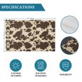 thumbnail image 5 of Print 1 Pcs Placemats, Farmhouse Beige Brown Prints Vintage Washable Wipeable Table Mats for Dining Tables, Indoor Outdoor Kitchen Place Mats for Holiday Party Table Decor, 5 of 9