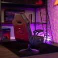 thumbnail image 3 of X Rocker Torque Bluetooth Audio Pedestal Gaming Chair with Subwoofer and Vibration, Black/Red, 3 of 7