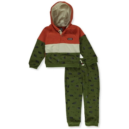 

Little Lad Boys 2-Piece Forest Joggers Set Outfit - olive 3t (Toddler)