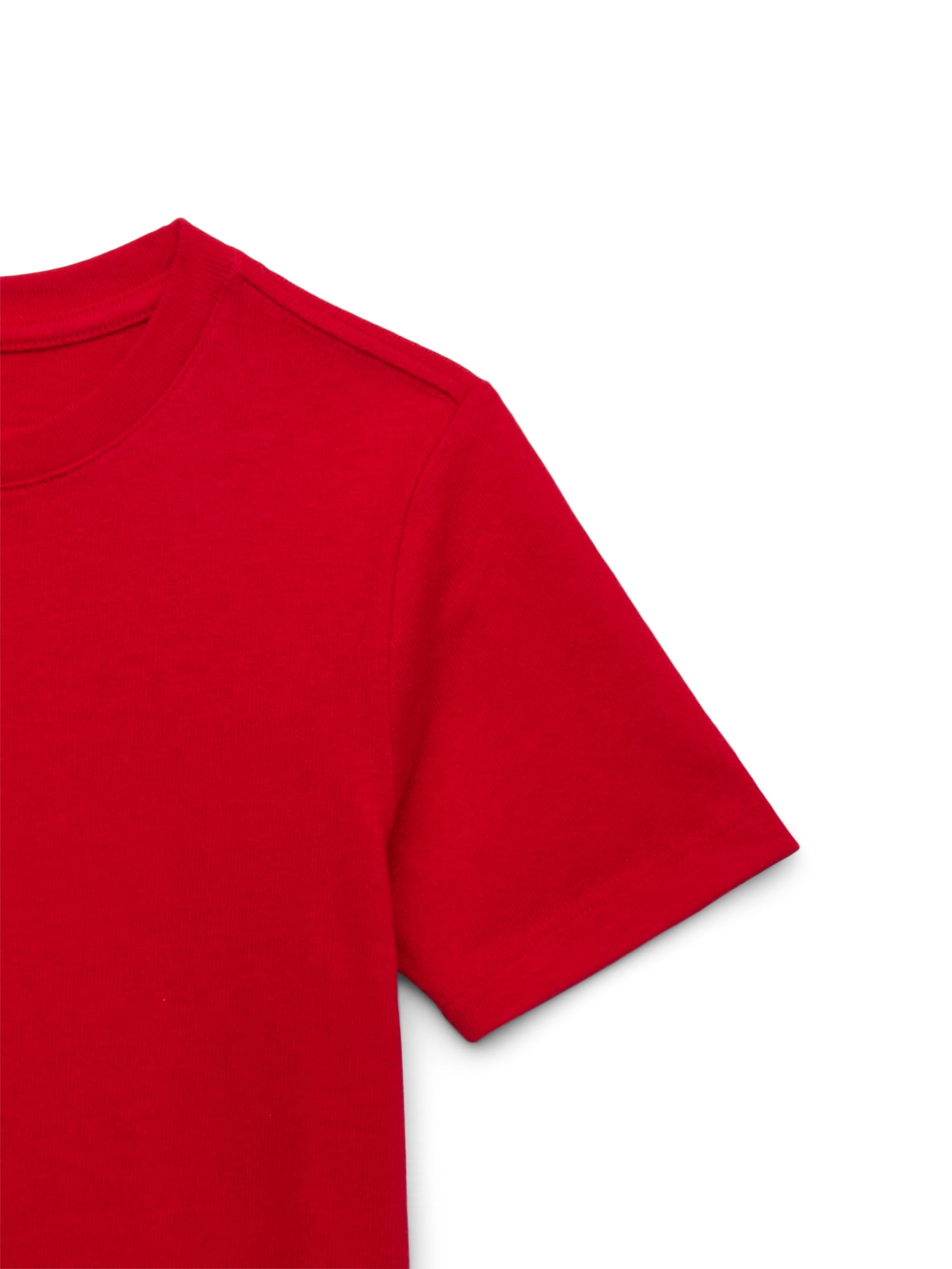 Wonder Nation Boys Short Sleeve Heavyweight Boxy T-Shirt, Sizes 4-18 & Husky