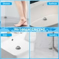 thumbnail image 2 of Shower Drain Hair Catcher, Bathtub Drain Cover Foldable Silicone Shower & Tub Protector for Pop-Up & Regular Drains, 2 of 6