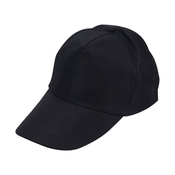 Unisex Solid Color Baseball Cap, Classic Polyester Adjustable Snapback Hat for Daily Casual Wear, Outdoor Sun Protection, and Street Style Fashion Black