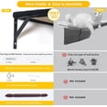 thumbnail image 6 of 5-in-1 Cat Wall Shelves for 16 Inch Drywall: Space-Saving Wall Mounted Cat Shelves with Climbing, Perch & Lounge, 6 of 6
