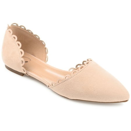

Journee Collection Womens Jezlin Wide Width Slip On Almond Toe Ballet Flats