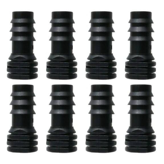 JZROCKER 8Pcs Drip Irrigation Barbed Fitting Kits for 1/2inch Tubing 16MM Barbed Connectors Drip Line Connector Drip Hose