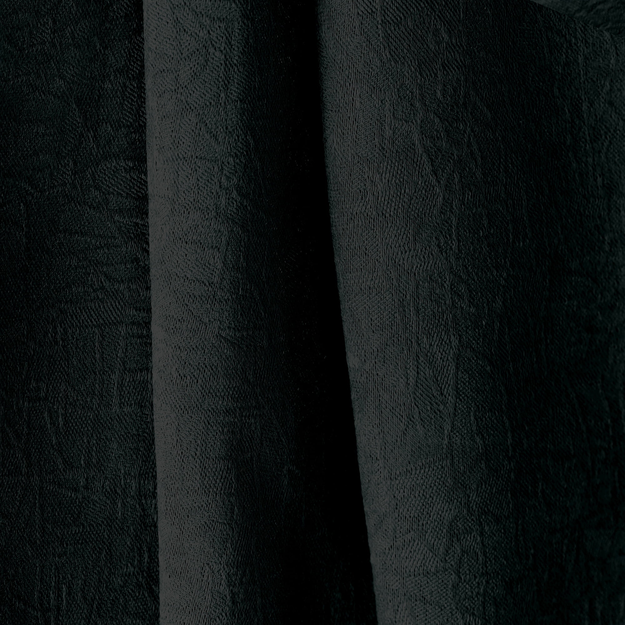 Superior Senna Blackout Curtains Set of 2, Grommet Header Curtain Panel Pair, Black, 52"W x 63"L