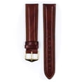 thumbnail image 2 of Hirsch Ascot Leather Watch Strap - Golden Brown - L - 18mm / 16mm - Shiny Gold Buckle - Calf Leather Band, 2 of 9