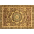 thumbnail image 1 of Ahgly Company Indoor Rectangle Abstract Brown Modern Area Rugs, 7' x 10', 1 of 4